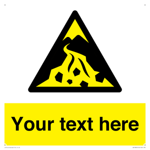 Custom Warning: Debris flow zone
